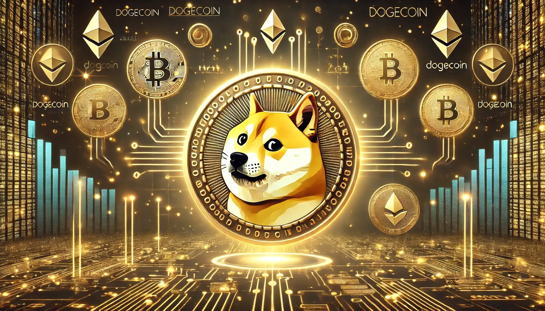 dogecoin illustration die geschichte von dogecoin