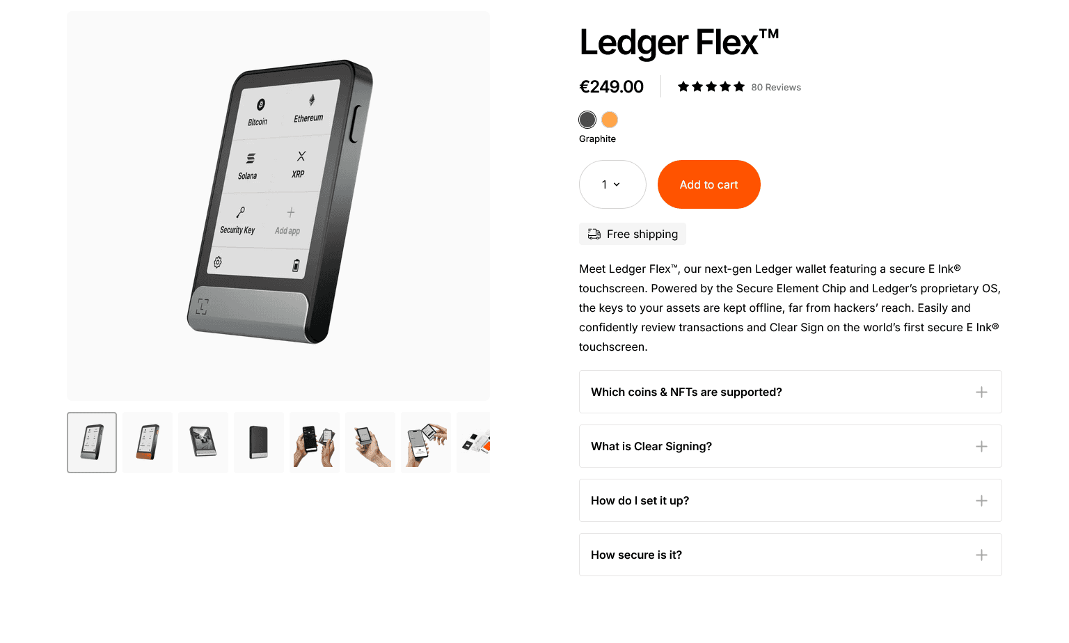 Testbericht Hardwarewallet Ledger Flex