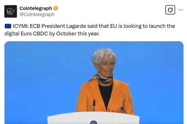 christine lagard digitaler euro im oktober