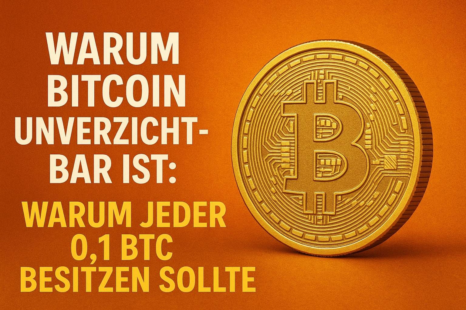 Warum Bitcoin unverzichtbar ist: Warum jeder 0,1 BTC besitzen sollte